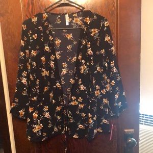 Floral Blouse Cardigan